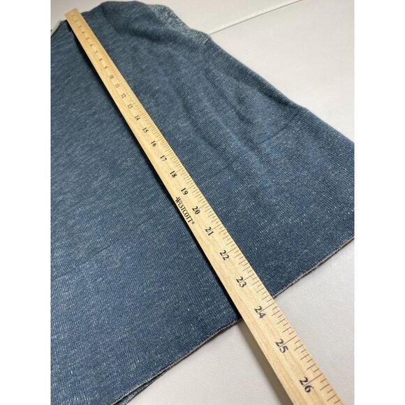 Peruvian Connection Womens Boxy Knit Sweater Top Size XS Gray Green cap sleeve - Picture 8 of 15